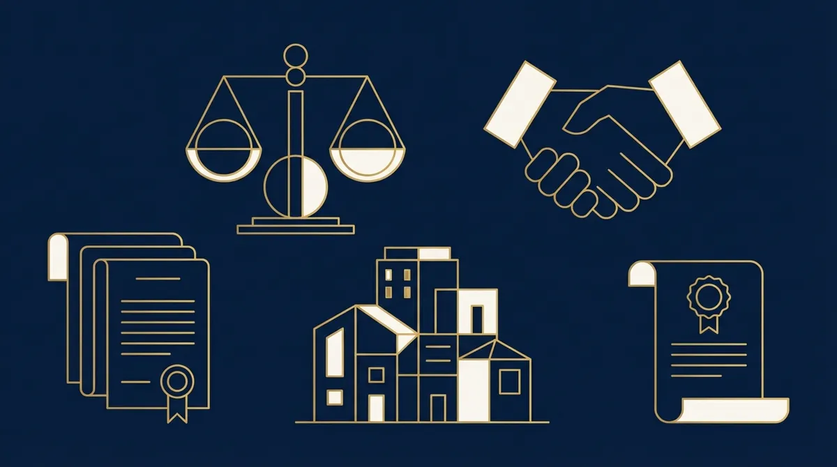 Juriste examinant un contrat de domiciliation d'entreprise pour garantir sa conformité.