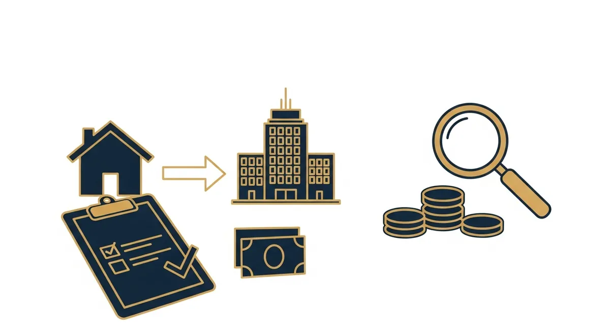 Illustration d'un commissaire aux apports évaluant des biens pour une création de société