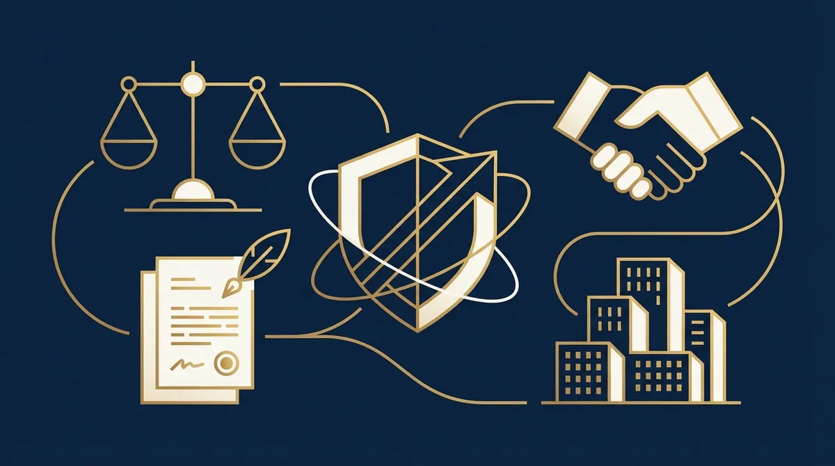 Entrepreneur seul à son bureau, consultant un guide sur la définition de l'EURL sur son ordinateur portable.