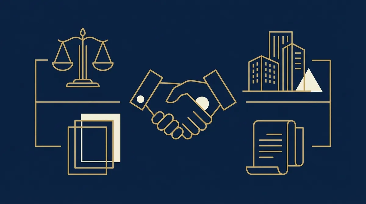 Une loupe inspectant des documents officiels d'entreprise avec le numéro RCS en évidence.