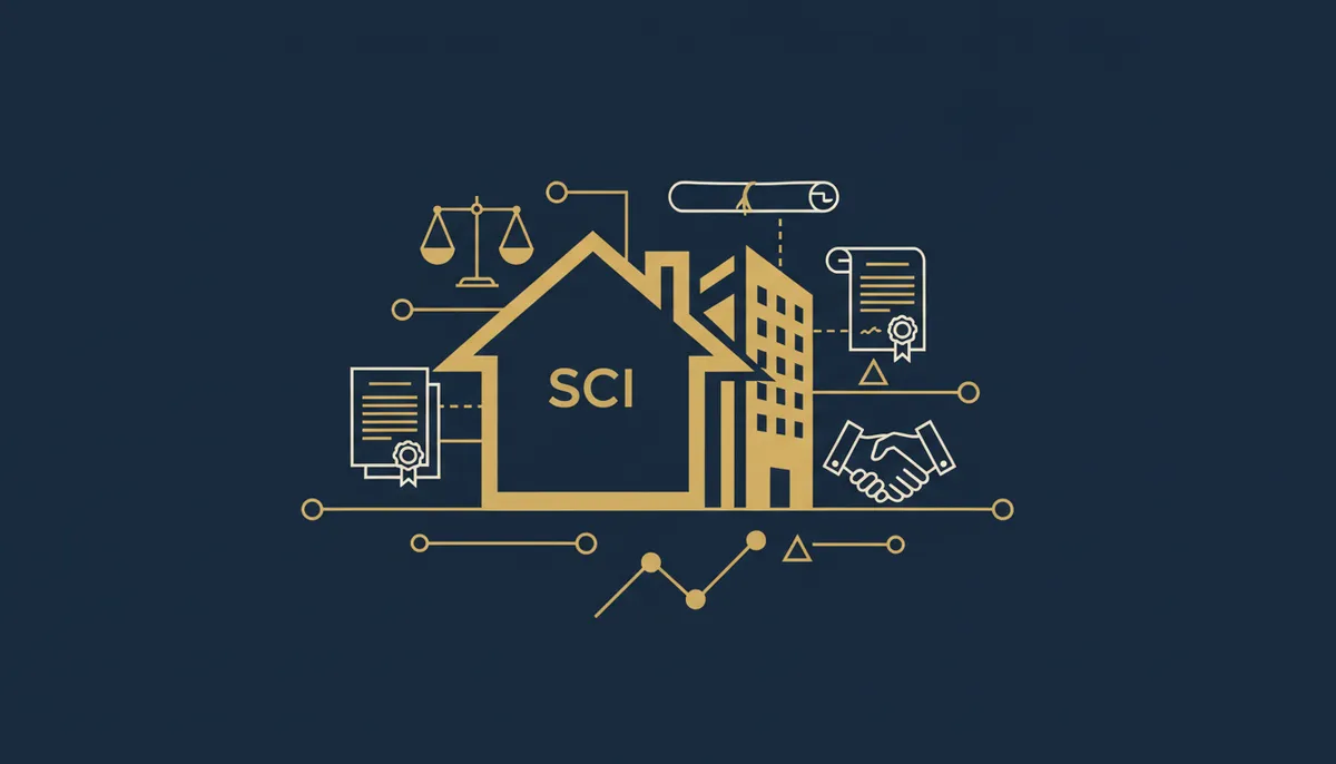 Deux associés signent un prêt immobilier via leur SCI avec un conseiller bancaire