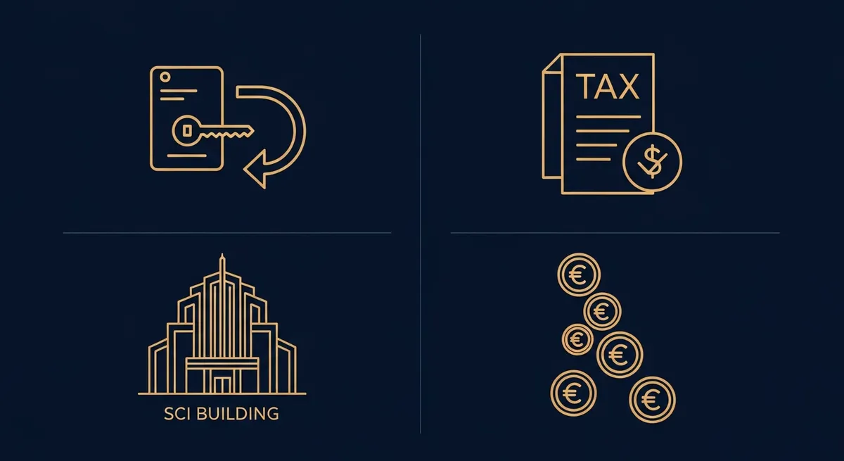 Illustration du remboursement de compte courant d'associé dans une SCI avec schéma fiscal