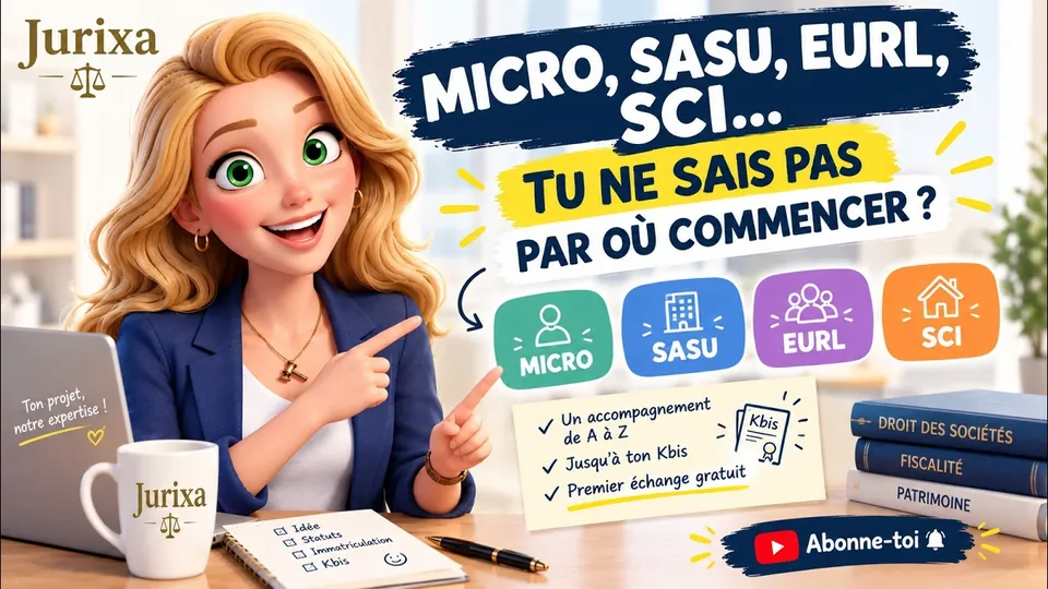 Miniature de la vidéo Jurixa : Créer ton entreprise sans te perdre : bienvenue sur la chaîne Jurixa