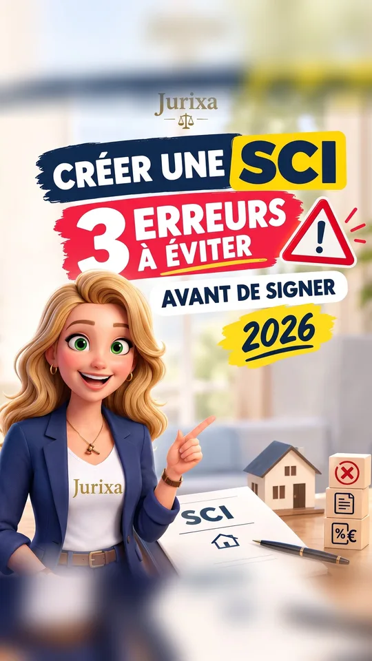 Short Jurixa : Créer une SCI : 3 erreurs à éviter avant de signer